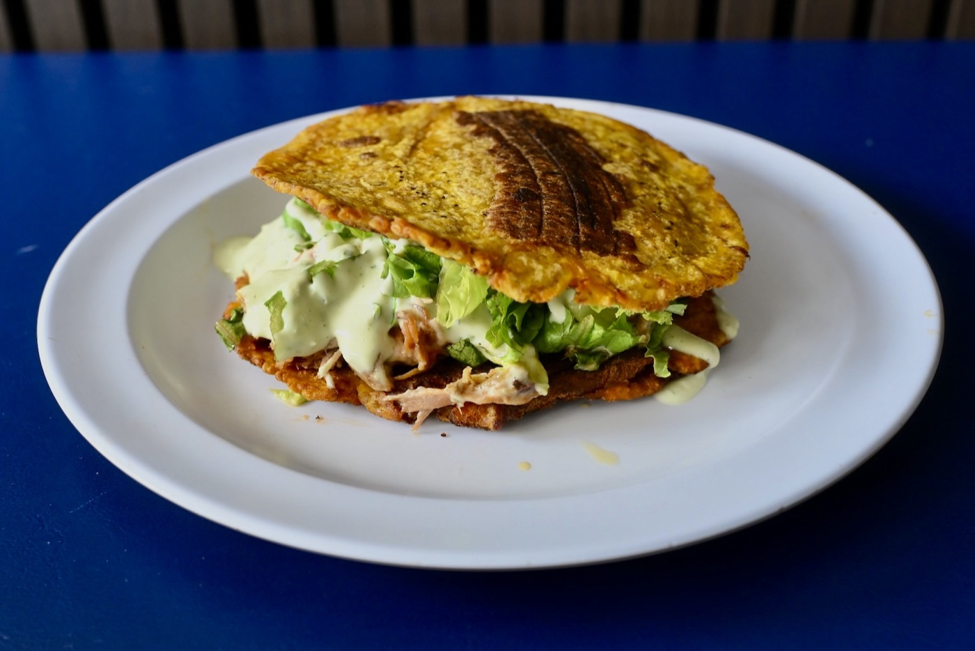 Patacón sandwich